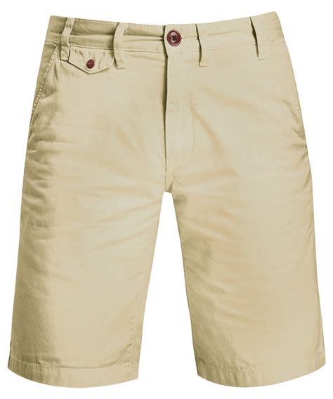 Tailored Khaki Twill Walking Shorts (Men) – Cutton Garments png image
