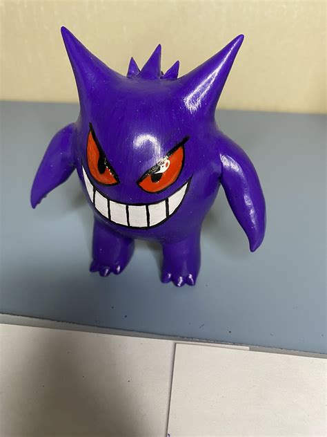 Rate My Polymer Clay Gengar You Can Watch The Video Of How I Made It