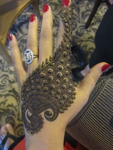 A Peacockindian Traditional Henna Design Created By Mehndicultrs