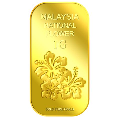 Gold is available in several different colors. 1g Malaysia National Flower Gold Bar | Buy Gold Silver in ...