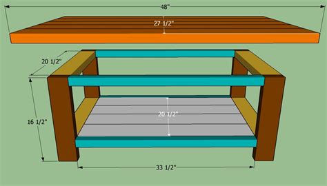 How To Build A Coffee Table Howtospecialist How To Build Step By