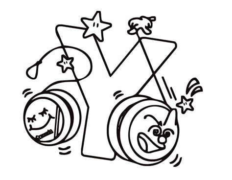 Letter Y coloring pages to download and print for free