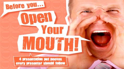 Before You Open Your Mouth Presentation Mouth Presentation Design