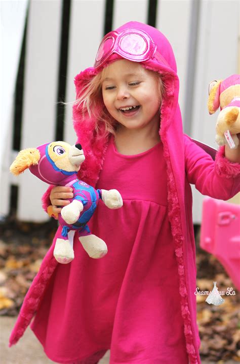 Diy Skye Halloween Costume Paw Patrol For Toddlers Seams Sew Lo