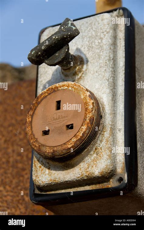 Rusty Electrical Socket Stock Photo Alamy