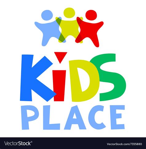 Kids Place Logo Template Royalty Free Vector Image