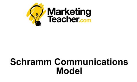 According to this model, exchange of ideas and messages takes place both ways form sender to receiver and vice versa. The Communications Cycle/Model (Schramm) - YouTube