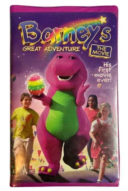 Barneys Great Adventure The Movie Vhs Tape 1998 Purple Dinosaur