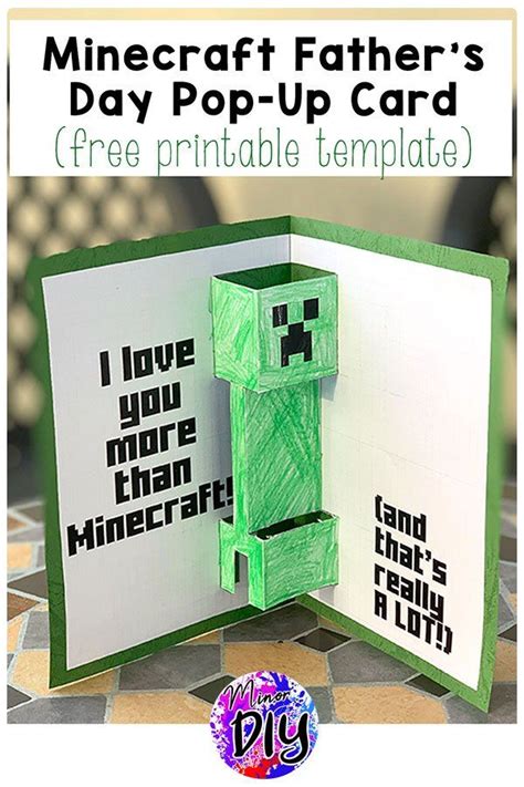 I mean something you put some effort into. Pop-Up Minecraft Card | Diy pop up cards, Minecraft ...
