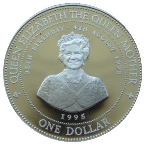 The queen has two birthday celebrations each year: 1 Dollar - Elizabeth II (Queen Mother's 95th Birthday ...