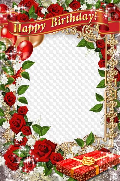 Happy Birthday Greeting Frame Psd Let Happiness Joy And Love All
