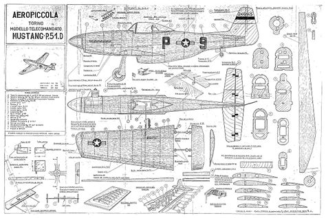 Mustang P51d Plans Aerofred Download Free Model Airplane Plans