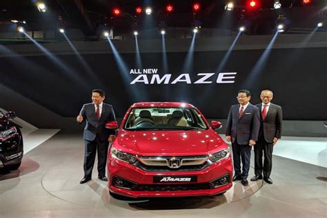 Auto Expo India 2018 New Honda Amaze Unveiled Check Out Features