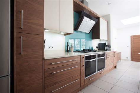 Install base & wall kitchen cabinets. Number Eighty One - Veneered Walnut Lacquered Flat Slab ...