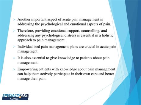 Ppt Essential Guide To Acute Pain Management Powerpoint Presentation