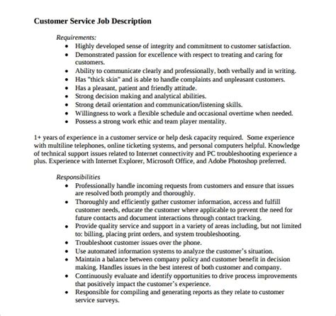 sample customer service representative resume