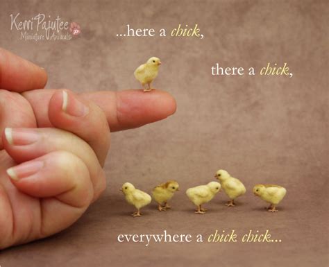 Miniature Chick Sculptures By Pajutee On Deviantart