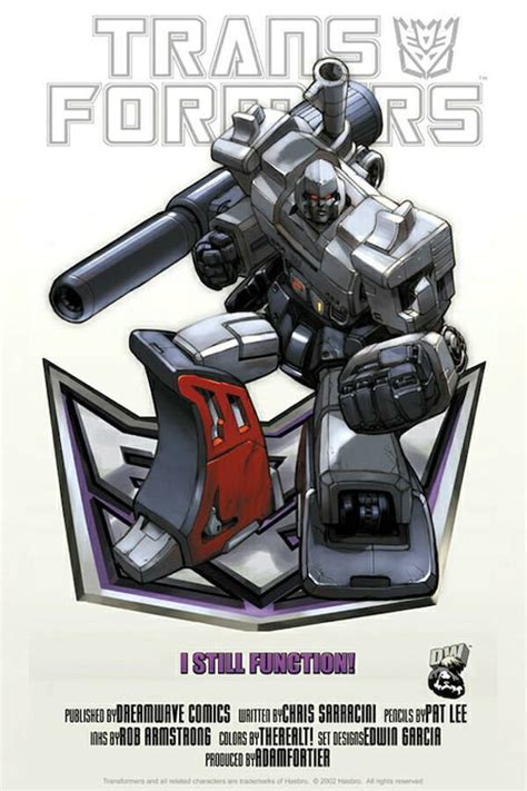 Transformers G Poster Set Megatron Decepticons All Megatron