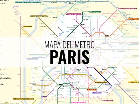 Mapa Del Metro De París Mapas Del Metro