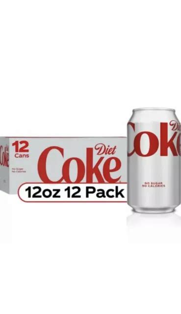 Diet Coke Soda Soft Drink 12 Fl Oz 12 Pack 1999 Picclick