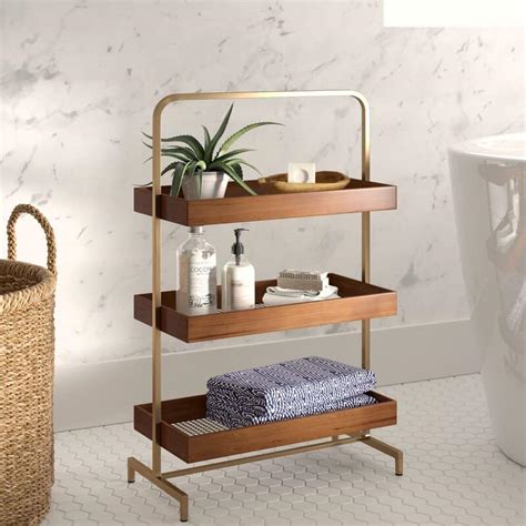 25 Clever and Fashionable Bathroom Shelf Ideas