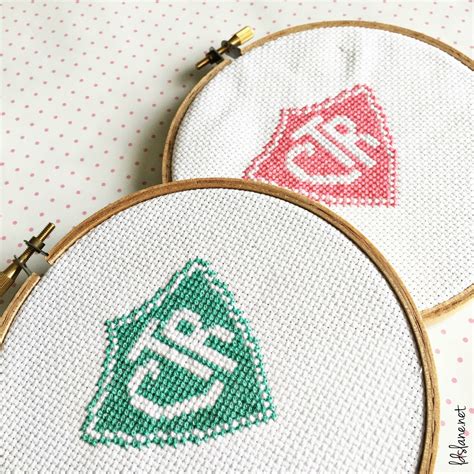 2 1/4 x 6 1/4. Free Cross Stitch Pattern - CTR Shield