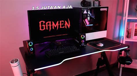 set up meja gaming