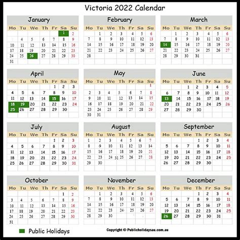 Victoria State Public Holidays 2022 Latest News Update