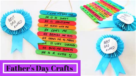 2 Awesome Fathers Day Craft Ideas For Kids Diy Fathers