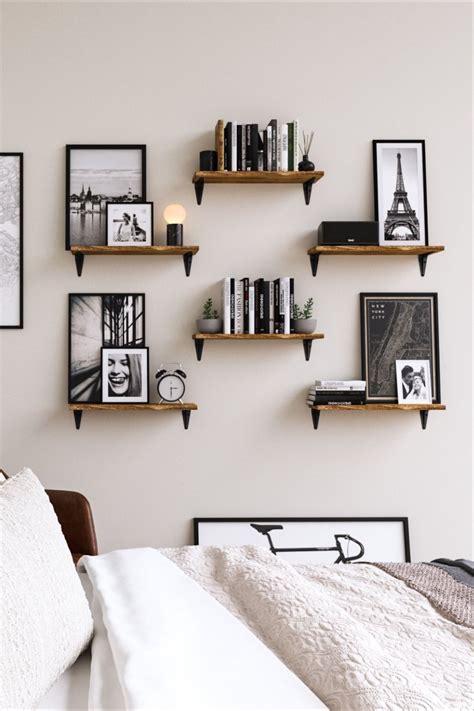 ARRAS 17 Rustic Floating Shelves And Wall Bookshelf For Bedroom Decor