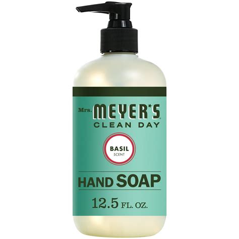 Mrs Meyers Clean Day Liquid Hand Soap Basil Scent 125 Fl Oz