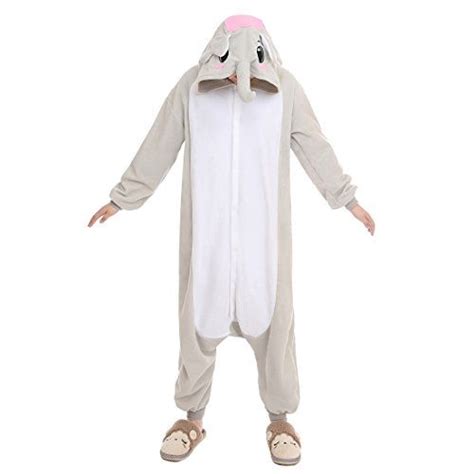 Newcosplay Halloween Elephant Pajamas Homewear Onepiece Cosplay Costume
