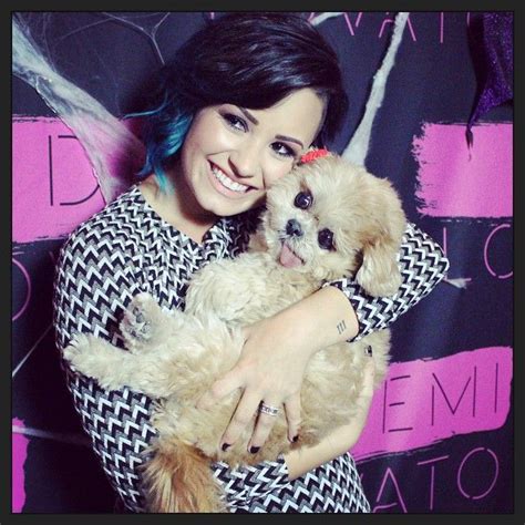 Demi And Her Adorable Pup Demi Lovato Lovato Demi