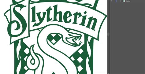 Low Detail Slytherin Crest Clipart Slytherin Svg Cut File Etsy