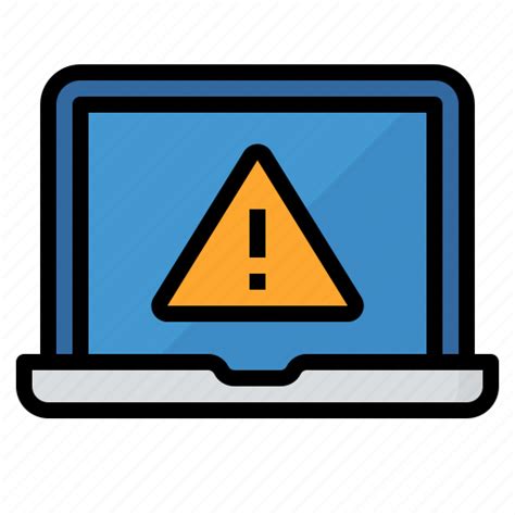 Computer Error Program Warning Icon Download On Iconfinder