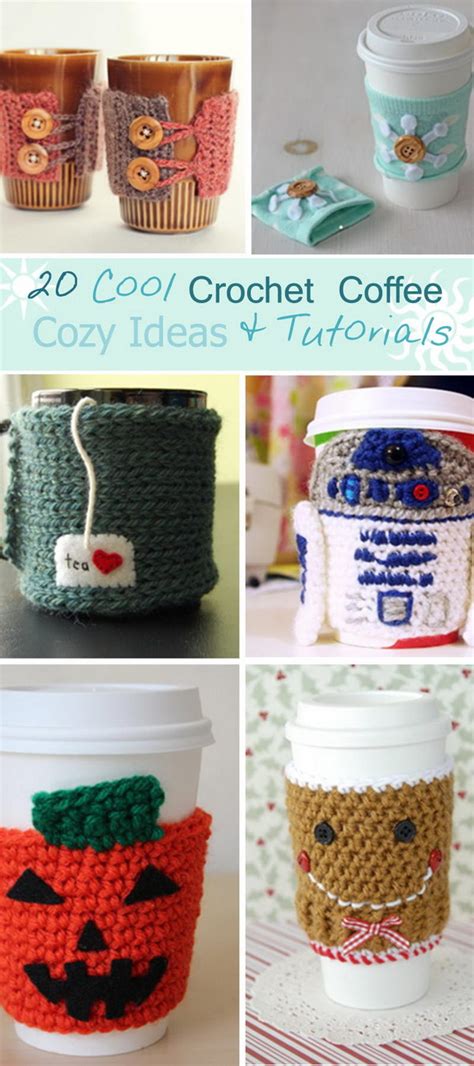 20 Cool Crochet Coffee Cozy Ideas And Tutorials Hative