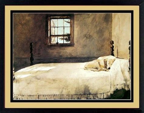 Master Bedroom By Andrew Wyeth Dog Sleeping 20x15