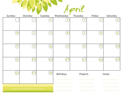 It can be printed as needed, as many copies as needed. 5 Best Images of Printable Calendar - Free Large Printable ...