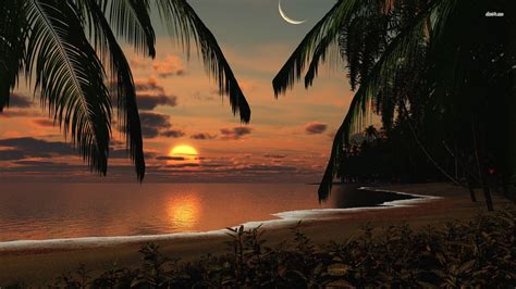 Free beach sunset stock video footage licensed under creative commons, open source, and more! Sunset on the beach HD wallpaper | Sunset wallpaper, Beach pictures, Summer scenes