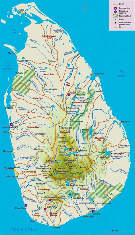 Maps Of Sri Lanka Detailed Map Of Sri Lanka In English Tourist Map