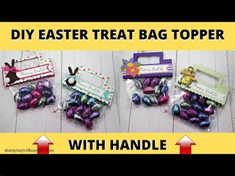 Diy Easter Treat Bag Topper With Handle Youtube