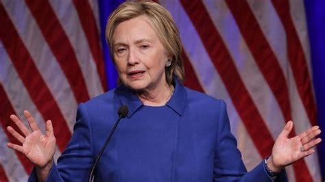 Hillary Clinton Warns Of Fake News Epidemic BBC News