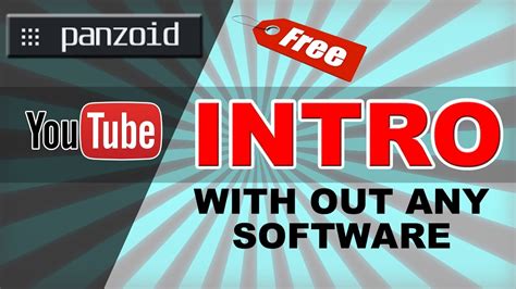 how to make youtube channel intro for free | Without any software - YouTube