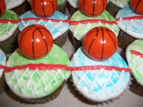 Basketball Cupcakes — Basketball Nba Party Food Dessert Basketball