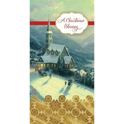 Dayspring Inspirational Boxed Christmas Cards Thomas Kinkade Gold