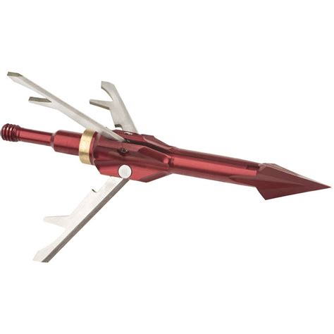Wacem 3 Blade Expandable Crossbow Broadhead 100 Grain 4 Pack