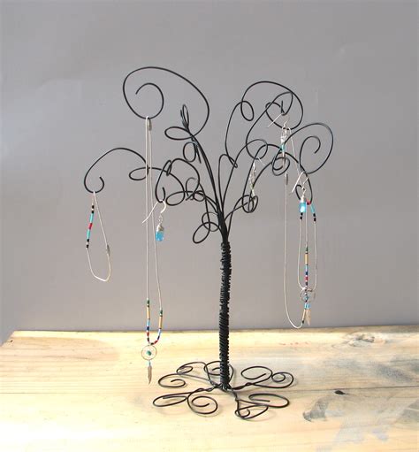 Wire Jewelry Tree Stand Earring Ringsbracelets Organizer Display