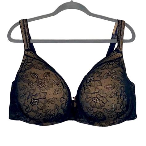 Cacique Intimates And Sleepwear Cacique Womens Black Tan Modern Lace