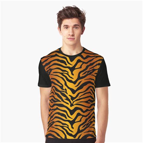 Tiger Stripe Print T Shirt By Rlnielsen4 Redbubble