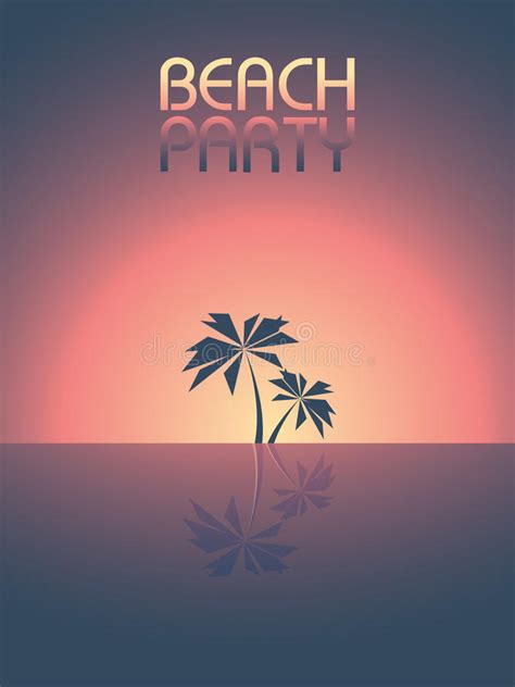 Beach Party Template Background For Promotional Posters And Flyers